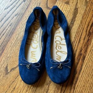 Sam Edelman Felicia Blue Suede Ballet Flats NWOT